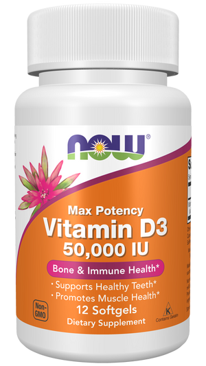 Now Vitamin D3 50,000 IU Softgels