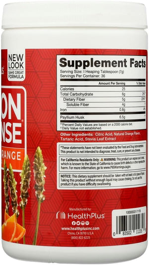 Health Plus, Colon Cleanse, Natural Orange, 9 oz (255 g)
