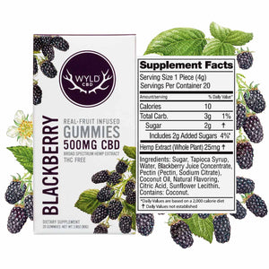Wyld CBD Blackberry Gummies | 500MG
