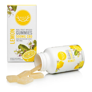 Wyld CBD, Lemon Gummies, Broad Spectrum THC-Free, 20ct, 500mg CBD