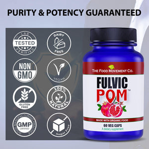 The Food Movement- Fulvic Pom- 60vcaps