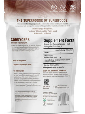 Cordyceps Mushroom Superfood Powder - 2.1 oz (60 Grams)
