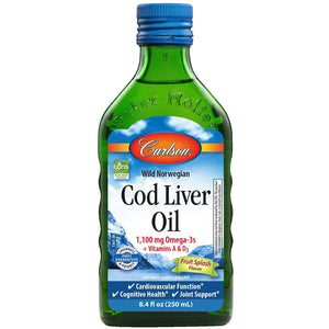 Cod Liver Oil Liquid | 1,100 mg - Discount Nutrition Store