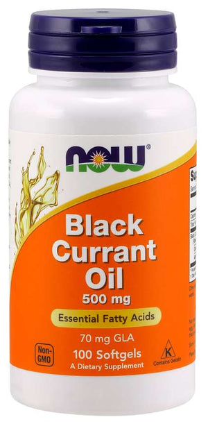 NOW Foods Black Currant Oil, 500 mg, 100 Softgels