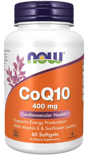 NOW Foods CoQ10, 400 mg, 60 Softgels