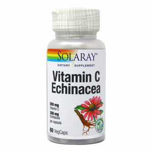 Solaray Vitamin C with Echinacea, 60 VegCaps