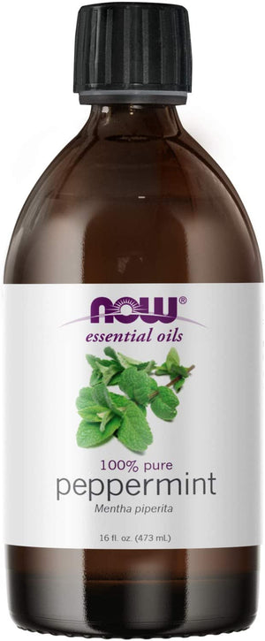 NOW Foods Essential Oils 100% Pure Peppermint, 16 fl oz