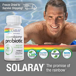 Solaray Mycrobiome™ Probiotic Weight Formula, 50 billion, 30 Enteric VegCaps