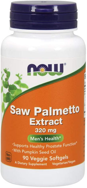 NOW Foods Saw Palmetto Extract, 320 mg, 90 Veggie Softgels