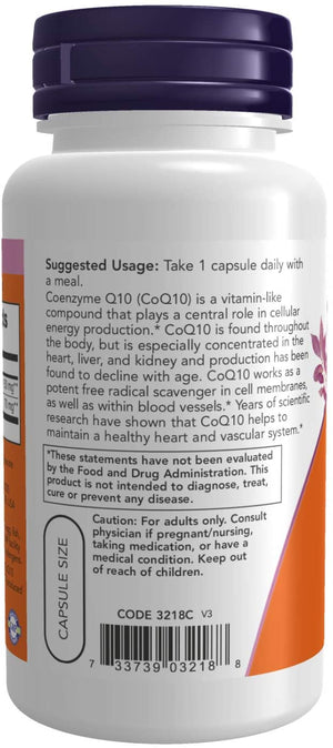 NOW Foods CoQ10, 150 mg, 100 Vcaps®
