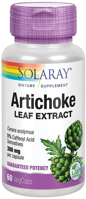 Solaray Artichoke Leaf Extract, 300 mg, 60 VegCaps
