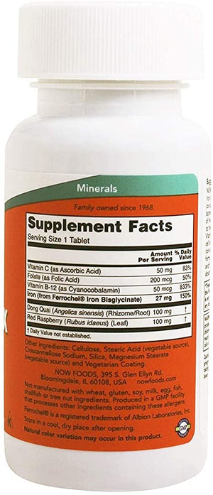 NOW Iron Complex, 100 Tablets