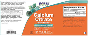 NOW Calcium Citrate, 8 oz