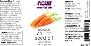 NOW Essential Oils Carrot Seed Oil, 1 fl oz