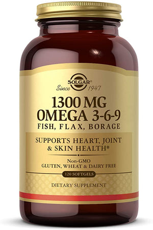 Solgar EFA Omega 3-6-9, 1300 mg, 120 Softgels