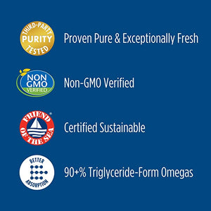 Nordic Naturals Complete Omega Xtra, Lemon - 60 Soft Gels - 1360 mg Omega-3 + 76 mg GLA - Healthy Skin - Cognition - Non-GMO - 30 Servings