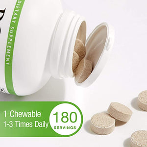 Natural Factors DGL Deglycyrrhizinated Licorice Root Extract, 180 Chewable Tablets