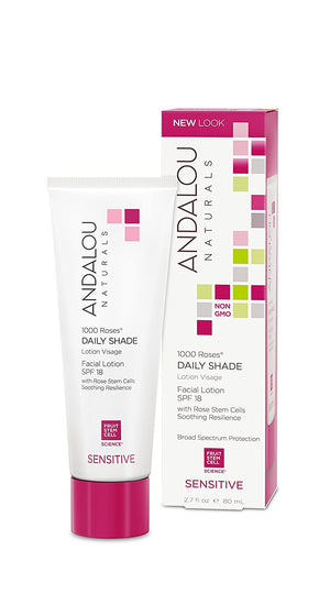 Andalou Naturals 1000 Roses™ Daily Shade Facial Lotion SPF 18, 2.7 fl oz