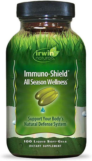 Irwin Naturals Immuno-Shield All Season Wellness for Body's Natural Defense System - 100 Liquid Softgels - Discount Nutrition Store