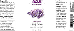 NOW Foods Essential Oils Lavender, 4 fl oz