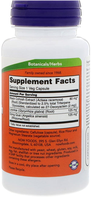 NOW Foods Black Cohosh Root, 80 mg, 90 VegCaps