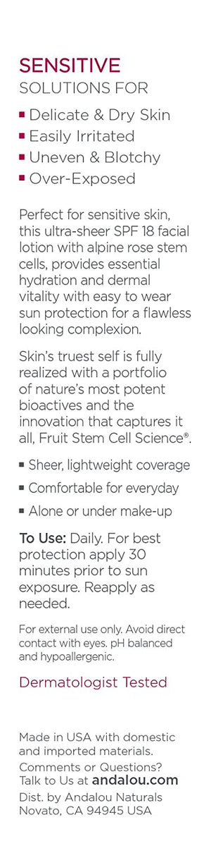 Andalou Naturals 1000 Roses™ Daily Shade Facial Lotion SPF 18, 2.7 fl oz