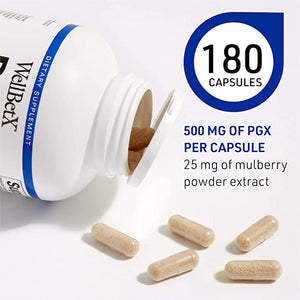 Natural Factors WellBetX® PGX® Plus Mulberry, 180 Vegetarian Capsules