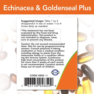 NOW Foods Echnacea & Goldenseal Plus, 2 fl oz