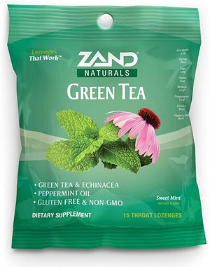 Zand Herbalozenge® Green Tea Sweet Mint, 15 Lozenges