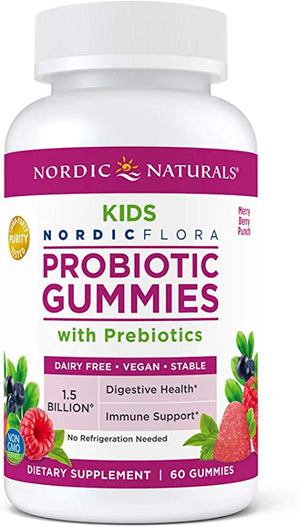 Nordic Naturals Probiotic Gummies Kids Merry Berry Punch, 60 Gummies