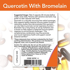 NOW Quercetin with Bromelain, 120 Veg Capsules