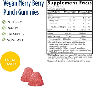 Nordic Naturals Probiotic Gummies Kids Merry Berry Punch, 60 Gummies