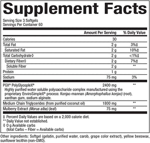 Natural Factors WellBetX® PGX® with Mulberry™, 180 Softgels