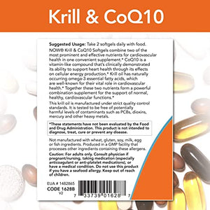 NOW Krill & CoQ10 Heart Support, 60 Softgels