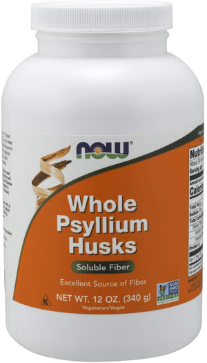 NOW Whole Psyllium Husks, 12 oz