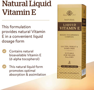 Solgar Vitamin E Liquid, 2 fl oz