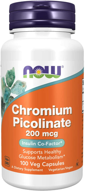 NOW Foods Chromium Picolinate, 200 mcg, 100 Capsules