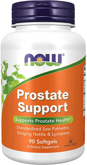 NOW Supplements, Prostate Support, with Standardized Saw Palmetto, Stinging Nettle & Lycopene, 90 Softgels