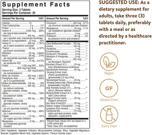 Solgar Male Multiple, 60 Tablets - Multivitamin, Mineral & Herbal Formula for Men - Advanced Phytonutrient - Vegan, Gluten Free, Dairy Free - 20 Servings