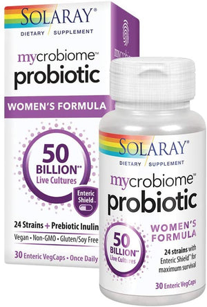 Solaray Mycrobiome™ Probiotic Women's Formula, 50 billion CFU, 30 Enteric VegCaps