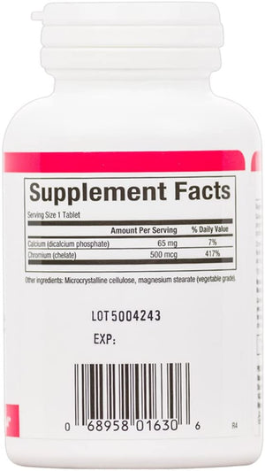 Natural Factors Chromium GTF Chelate, 500 mcg, 90 Tablets