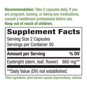 Nature's Way Eyebright Herb, 860 mg, 100 Vegan Capsules