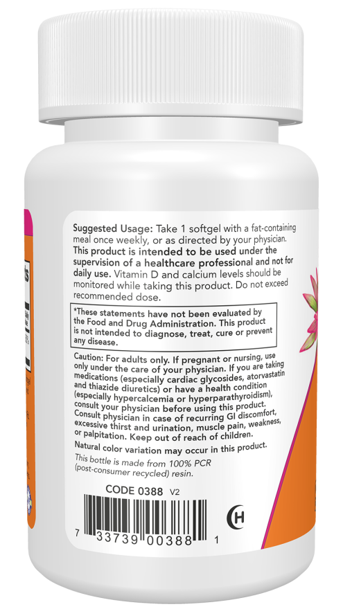 Now Vitamin D3 50,000 IU Softgels
