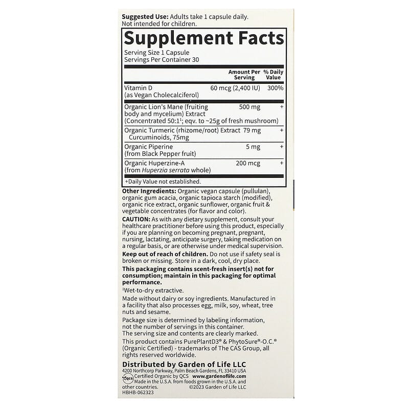 Herbals Brain Health† Capsules