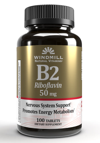 Windmill B-2 Riboflavin 50 mg 100 Tablets
