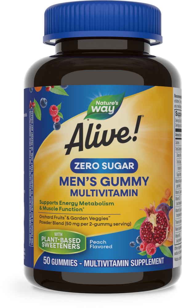 Alive!® Zero Sugar Men&#39;s Gummy Multivitamin
