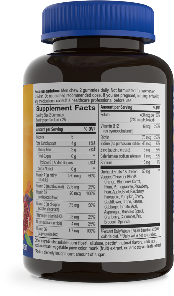 Alive!® Zero Sugar Men&#39;s Gummy Multivitamin