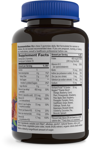 Alive!® Zero Sugar Men's Gummy Multivitamin