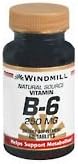 Vitamin B-6 TABS 250 MG WMILL Size: 60