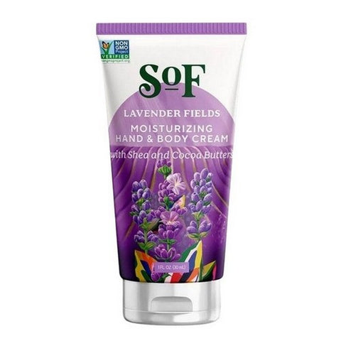 South of France Moisturizing Hand and Body Cream Lavender Fields 1 oz Cream